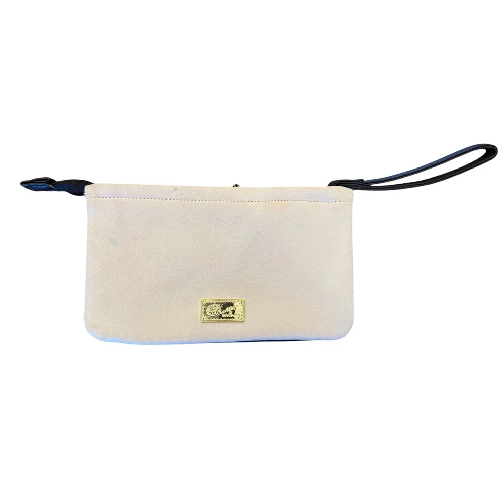 Luv Betsey by Betsey Johnson Panda Unicorn Wristlet Clutch Pouch White Black
